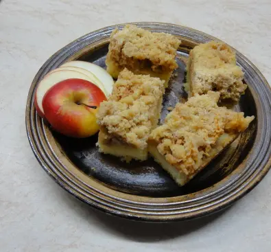 Jablečný koláč z tvarohového těsta